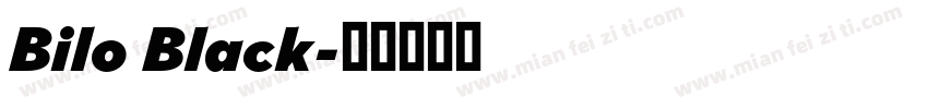 Bilo Black字体转换
